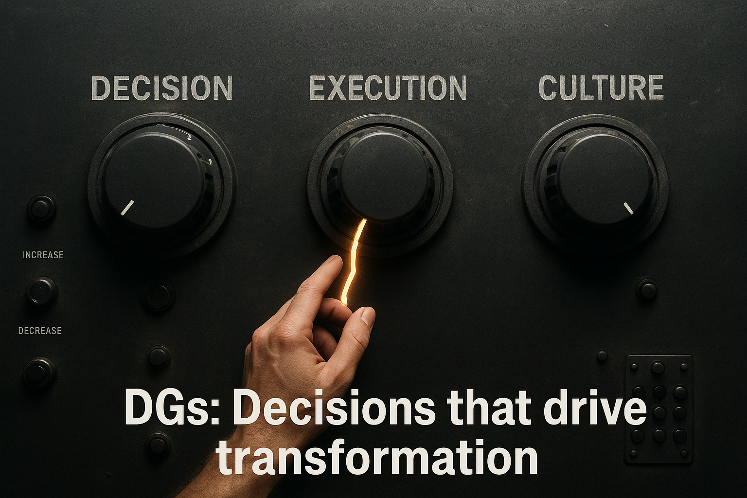 Directors General: Making Decisions That Shape Culture and Drive Transformation
